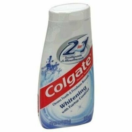 COLGATE 2 in 1 Toothpaste & Mouthwash, Whitening 4.6 ounce 153095